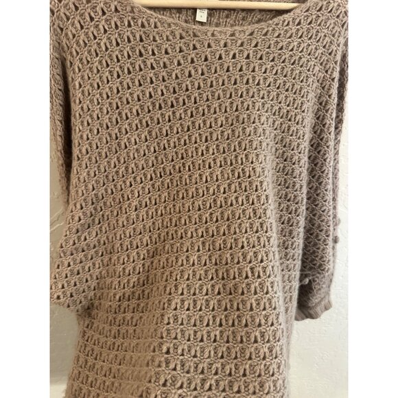 Garnet Hill Granny Core Recycled Cashmere Bobble Stitch Sweater - Picture 7 of 11